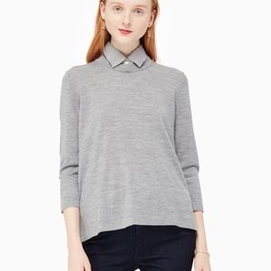 Kate Spade NY Collared Relaxed Wool Sweater NWOT